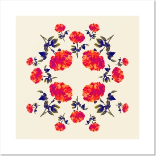 Aesthetic Floral Pattern Posters and Art